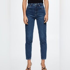 MANGO high waist cropped jeans
